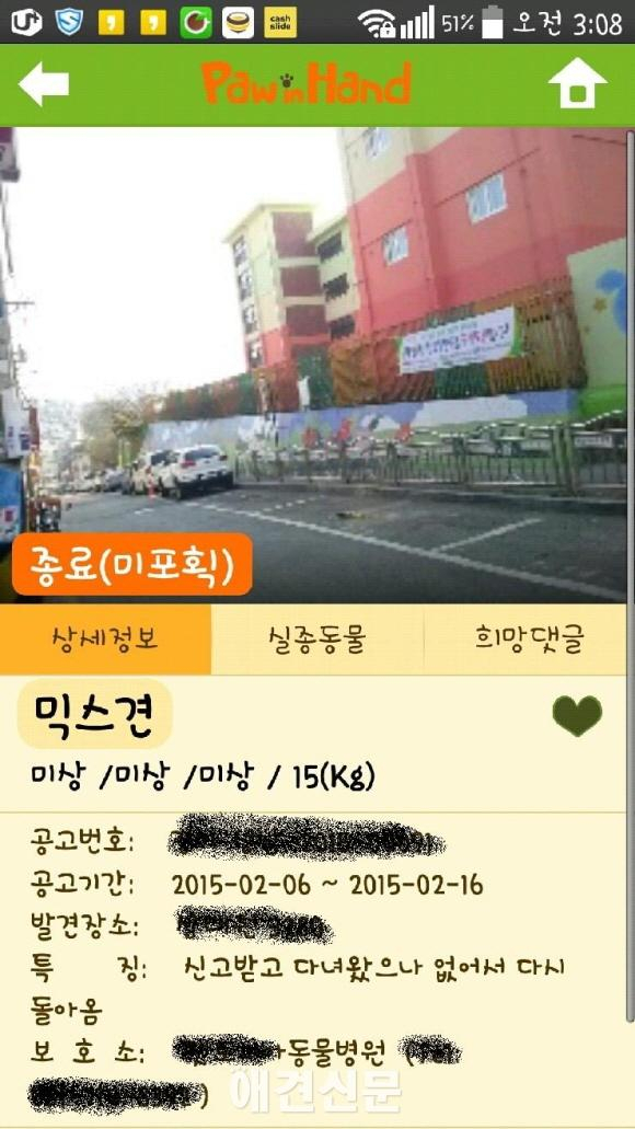 동물보호관리시스템, 동물 포획 사진에 풍경사진??