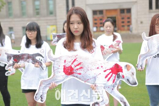 인도주의행동연합, '생동물도축금지'위한 박원순 시장 면담요구서 제출