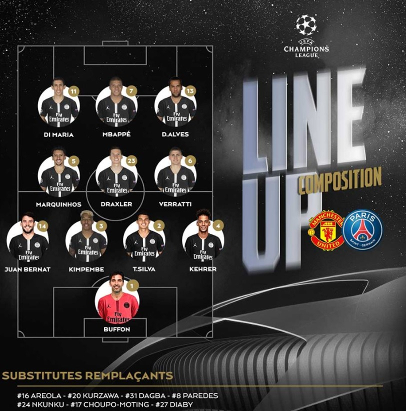 첼시 꼴 날뻔 맨유 VS 파리생제르망 0:2 기록…전반 34분까지 양 팀 경고 5장, 후반 전에 두골 기록해 승리