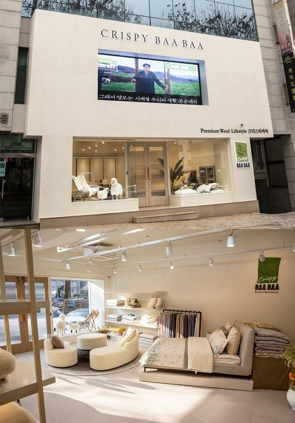 프리미엄 울 라이프 스타일 크리스피바바, 청담 플래그쉽 매장 이전 오픈
