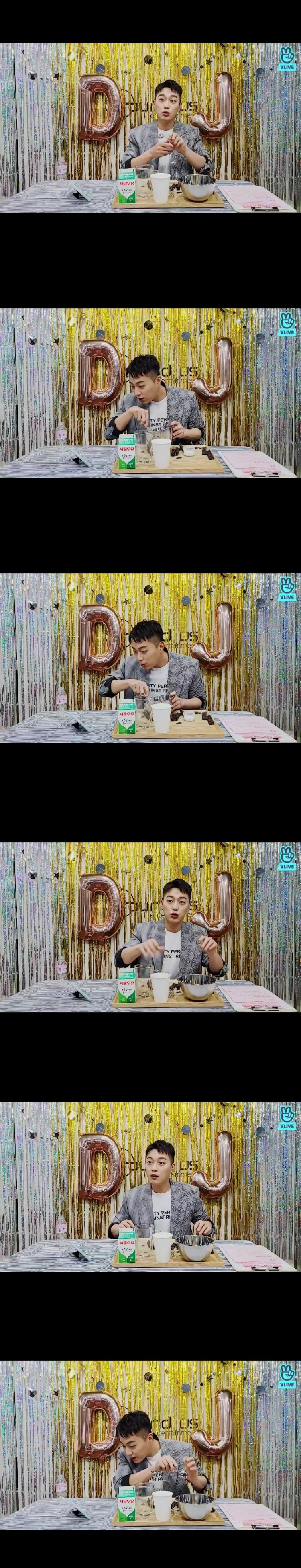 '하이라이트 대장' 윤두준, V라이브 군대 후일담부터 달고나 만들기까지