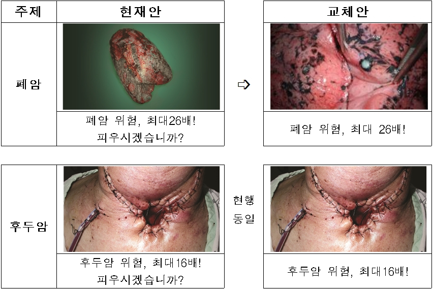 담뱃갑 경고그림·문구 12개 교체한다...올해 12월23일부터 적용