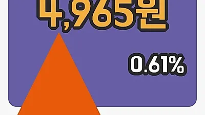 주식마감삼부토건 11일 4,965원 장종료그래프정리