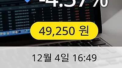 티씨케이 4일 49,250원 장종료