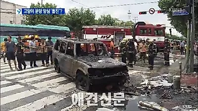 파양한 고양이를 분양한것에 앙심, 애견샵에 차량 돌진후 방화,