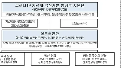과기부, 코로나19 치료제·백신개발 범정부 지원단 본격 가동...제1차 회의 개최