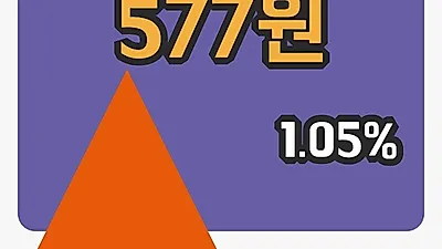 주식마감스킨앤스킨 23일 577원 마감그래프복습하기