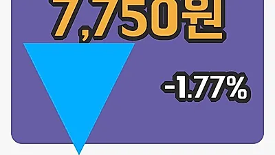 국내주식마감동국제강 17일 7,750원 마감