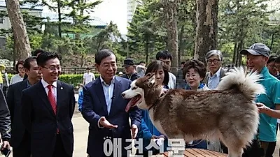 박원순 서울시장 '보라매 공원 반려견 놀이터 개장식'참석
