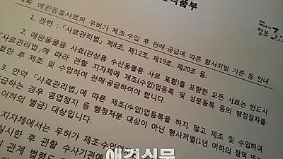 반려동물사료 무허가 제조와 수입, 정부에서 칼빼들었다.