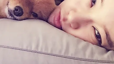 백지영, 반려견과 닮은 꼴 '붕어빵 인증'