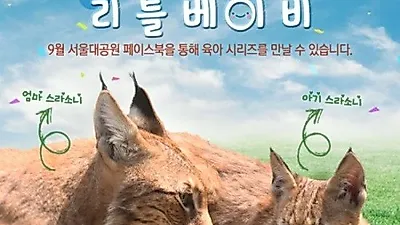 서울동물원, 국제멸종위기종 아기동물 탄생 '귀요미 3총사 육아일기' 공개