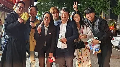 개그맨 김경진-모델 전수민 아이스크림 들고 `찰칵` 이때 처음 만났나