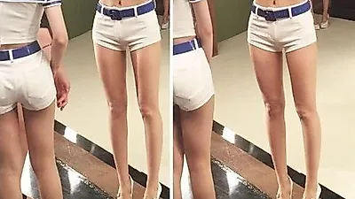 티아라 멤버 효민, '비현실적인 젓가락 각선미...거의 바비인형 급'