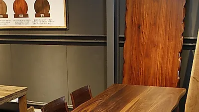 우드슬랩 전문 에스턴우드 신혼부부·입주자 위한 4인·6인용식탁 반값 할인행사