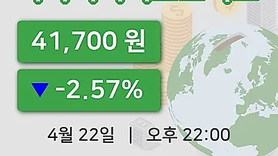 주식마감파마리서치프로덕트 22일 41,700원 마감