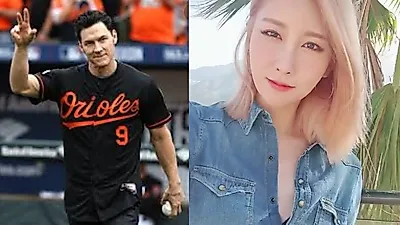 `스테파니♥` 브래디 앤더슨, 김현수와 훈련…몸매 `환상`