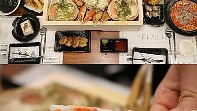 동해안 '최고급' 대게, 가성비로 즐긴다...강릉 주문진 맛집 탐방 '신대게나라'