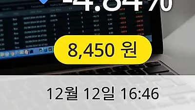 제룡산업 12일 8,450원 마감보고