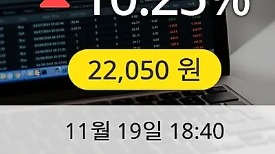 큐리언트 19일 22,050원 장종료