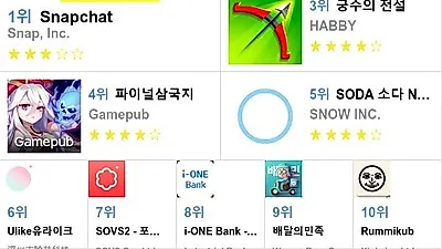[5월 26일 앱차트]앱스토어 플레이스토어 앱 순위와 분석