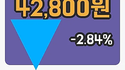 국내주식마감티씨케이 14일 42,800원 장종료
