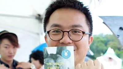 [포토]"동물실험 반대합니다!", 순천만동물영화제 현장
