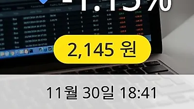 3S 30일 2,145원 마감보고