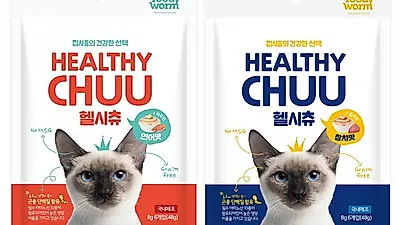 국산 고양이 간식 '헬시츄', 기능성 간식으로 주목