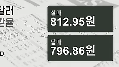 2일 호주 달러 살때 812.95원, 팔때 796.86원 ▼-0.96%감소