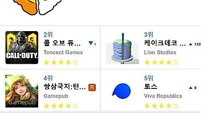 [10월 전체 앱 차트]애플 앱스토어, 플레이스토어 순위
