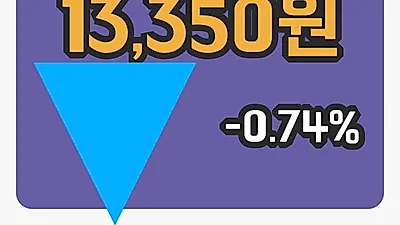국내주식마감엠씨넥스 15일 13,350원 장종료그래프종합통계