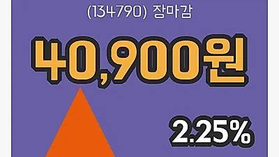 주식마감시디즈 16일 40,900원 장종료그래프정리