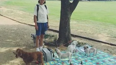 조윤희, 반려견들과 즐거운 피크닉 "오랜만에 다 함께"