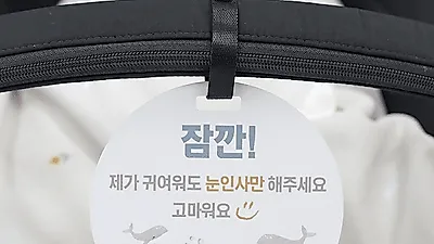 '아기에게 뽀뽀하면 안된다?' 육아 외출필수품 베베누보 돈터치태그