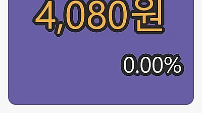 6일 모아텍마감가 4,080원 전일비 0.00프로등락..