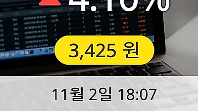 DSR 2일 3,425원 마감
