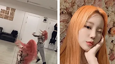 주이 '핑크빛 머리 날리며' 춤 삼매경 근황 '확 달라진 외모' 및 '올해 나이' 눈길