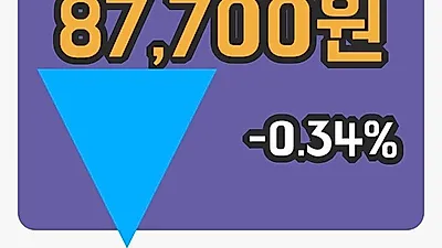 국내주식마감삼성생명 20일 87,700원 마감...
