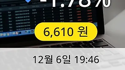 이수앱지스 6일 6,610원 장종료