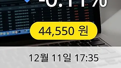 효성중공업 11일 44,550원 마감