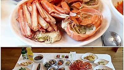 포항죽도시장 맛집 '운하회대게식당', 합리적인 가격으로 대게와 회 요리 선보여