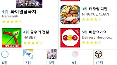 [6월 24일 앱차트]앱스토어 플레이스토어 앱 순위와 분석