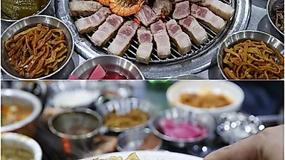 연탄구이 흑돼지 전문점으로 유명한 서귀포 맛집 '제주 곰집'