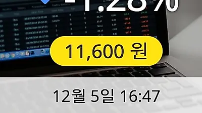 피앤이솔루션 5일 11,600원 마감보고