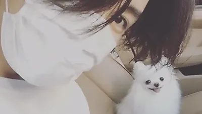 노민우 반려견과 함께 눈부시게 '깔맞춤'