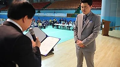 에스오디피컴퍼니 황석대표 전라북도 장애인의 날 문화행사에서 장애인 감사장 수여