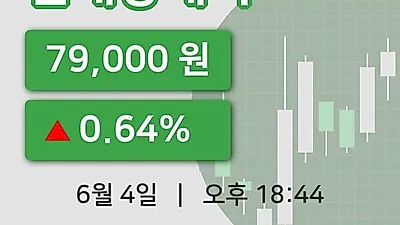 주식마감신대양제지 4일 79,000원 장종료그래프종합통계