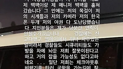[스타☆톡]래퍼 도끼근황에 깜놀! LA한인타운 도난사고로 명품 백팩‧휴대폰‧목걸이‧시계‧여권 분실