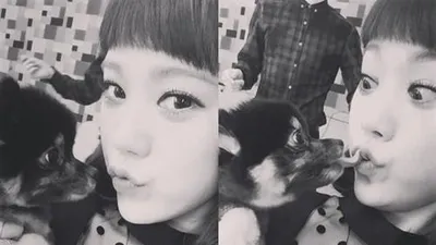 리지 반려견, 격한 뽀뽀 공세 '심쿵'